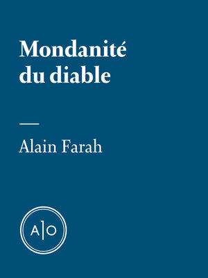 cover image of Mondanité du diable